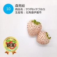 第1回全国夏いちご選手権で「サラダなイチゴ®️白」が銅賞受賞！！